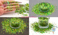 ACID RAIN DROP shape Glitter 3mm holographic Loose Glitter for Nail art Hair Face Fun Body Craft supply Resin supply Freshie Glitter
