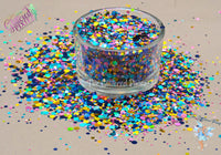 MOLLY - Mermaid dotties glitter mix Super Cute Loose Glitter for Nail art Hair Face Body Tumblers Craft supply Resin supply Freshie Glitter