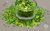 ACID RAIN DROP shape Glitter 3mm holographic Loose Glitter for Nail art Hair Face Fun Body Craft supply Resin supply Freshie Glitter