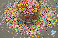GLAM ROCK remix - Fun neon star glitter mix- Loose Glitter for Nail art Hair Face Fun Body Tumblers Craft & Resin supply Freshie Glitter