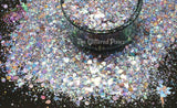 MAGIC SPELL HOLO Fx chunky glitter mix Fun Loose for Nail art Hair Face Body Tumblers Craft supply Resin supply Freshie Glitter