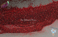 PLASMIC RED Holographic Extra Fine Glitter Loose Glitter for Nail art Hair Face Fun Body Tumblers Craft supply Resin supply Freshie Glitter