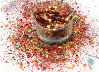 FALL FOR YOU - Autumn Fall Chunky Glitter mix Loose glitter for nail art, face, tumblers, hair, craft supply, resin supply, freshie glitter