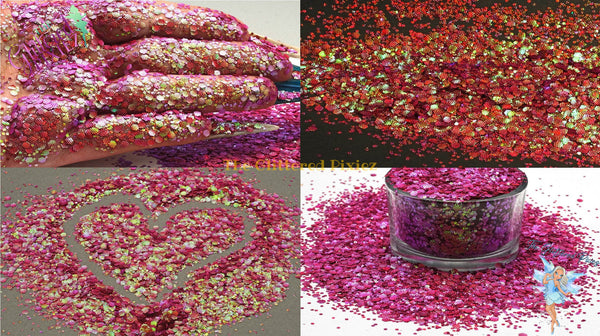 REGINA textured shifting chunky glitter mix Fun Loose for Nail art Hair Face Body Tumblers Craft supply Resin supply Freshie Glitter
