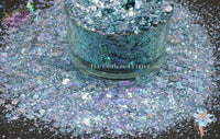 DO u BELIEVE in MAGIC holo Fx chunky glitter mix Fun Loose for Nail art Hair Face Body Tumblers Craft supply Resin supply Freshie Glitter