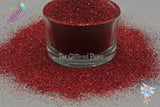 PLASMIC RED Holographic Extra Fine Glitter Loose Glitter for Nail art Hair Face Fun Body Tumblers Craft supply Resin supply Freshie Glitter