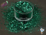 FOREST GREEN drk green Metallic Glitter Mix Fun Loose Glitter for Nail art Hair Face Body Tumblers Craft supply Resin supply Freshie Glitter