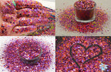 CARNIVAL FUN shifting holographic glitter mix Fun Loose Glitter for Nail art Hair Face Tumblers Craft supply Resin supply Freshie Glitter