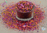 CARNIVAL FUN shifting holographic glitter mix Fun Loose Glitter for Nail art Hair Face Tumblers Craft supply Resin supply Freshie Glitter