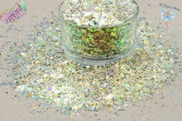 GOLDEN OASIS SPARKLY glitter mix- Sparkling Loose Glitter for Nail art Hair Face Fun Body Tumblers Craft supply Resin supply Freshie Glitter