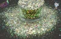 GOLDEN OASIS SPARKLY glitter mix- Sparkling Loose Glitter for Nail art Hair Face Fun Body Tumblers Craft supply Resin supply Freshie Glitter