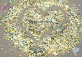 GOLDEN OASIS SPARKLY glitter mix- Sparkling Loose Glitter for Nail art Hair Face Fun Body Tumblers Craft supply Resin supply Freshie Glitter