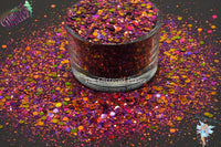 CARNIVAL FUN shifting holographic glitter mix Fun Loose Glitter for Nail art Hair Face Tumblers Craft supply Resin supply Freshie Glitter