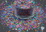 KILLER KLOWNS dotties glitter mix Fun 80's inspired Loose Glitter for Nail art Hair Face Tumbler Craft supply Resin supply Freshie Glitter