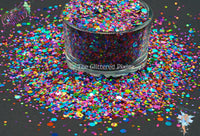 KILLER KLOWNS dotties glitter mix Fun 80's inspired Loose Glitter for Nail art Hair Face Tumbler Craft supply Resin supply Freshie Glitter