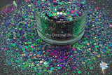 TRULY WISH To BE Color Shift holographic glitter Fun Loose Glitter for Nail art Hair Face Tumblers Craft supply Resin supply Freshie Glitter